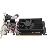 Yunseity GT610 Graphic Card, 2GB DDR3 64 Bit Gaming Graphics Card with Cooling Fan, Support VGA D...