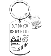 MigPio Funny Office Gifts for Women Men Work Keychain Boss Gift for Women Inspirational Present f...