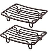 GUUKAR Bar Soap Dish Holder for Shower Bathroom Stainless Steel Rust Proof Self Draining, Bronze-...