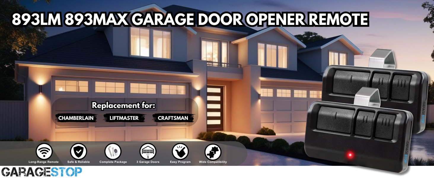universal garage door opener remote Chamberlain Craftsman Liftmaster Garage Door Opener Remote