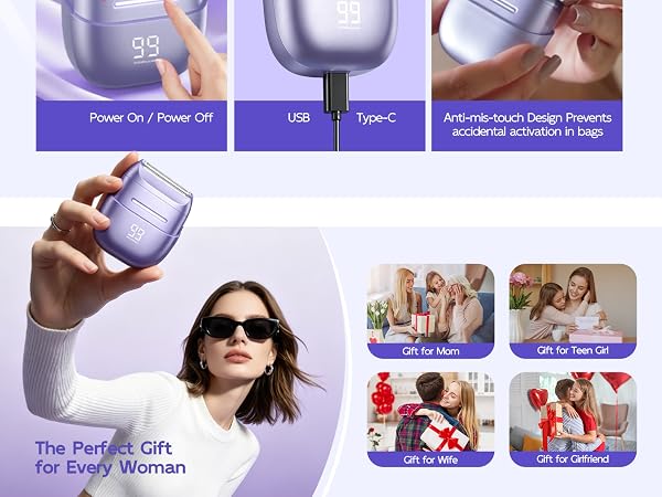 Ladies electric shaver, lady shave &amp;amp; lady trimmer, perfect gift for every woman
