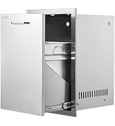 VEVOR Outdoor Kitchen Trash Drawer 16Wx22Hx16 D, Propane Tank Drawer, Stainless Steel Pull Out Tr...