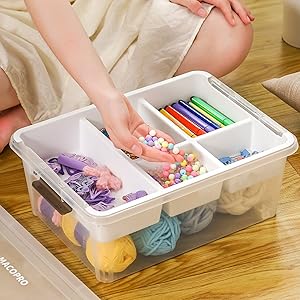 organize art or craft supplies