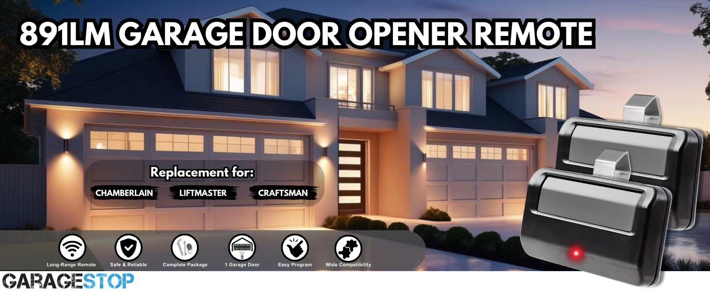 universal garage door opener remote Chamberlain Craftsman Liftmaster Garage Door Opener Remote myq