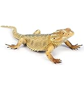 Rich Boxer 5'' Lizard Figurine Bearded Dragon Animal Figurine Realistic Plastic Lizard Reptile Mo...