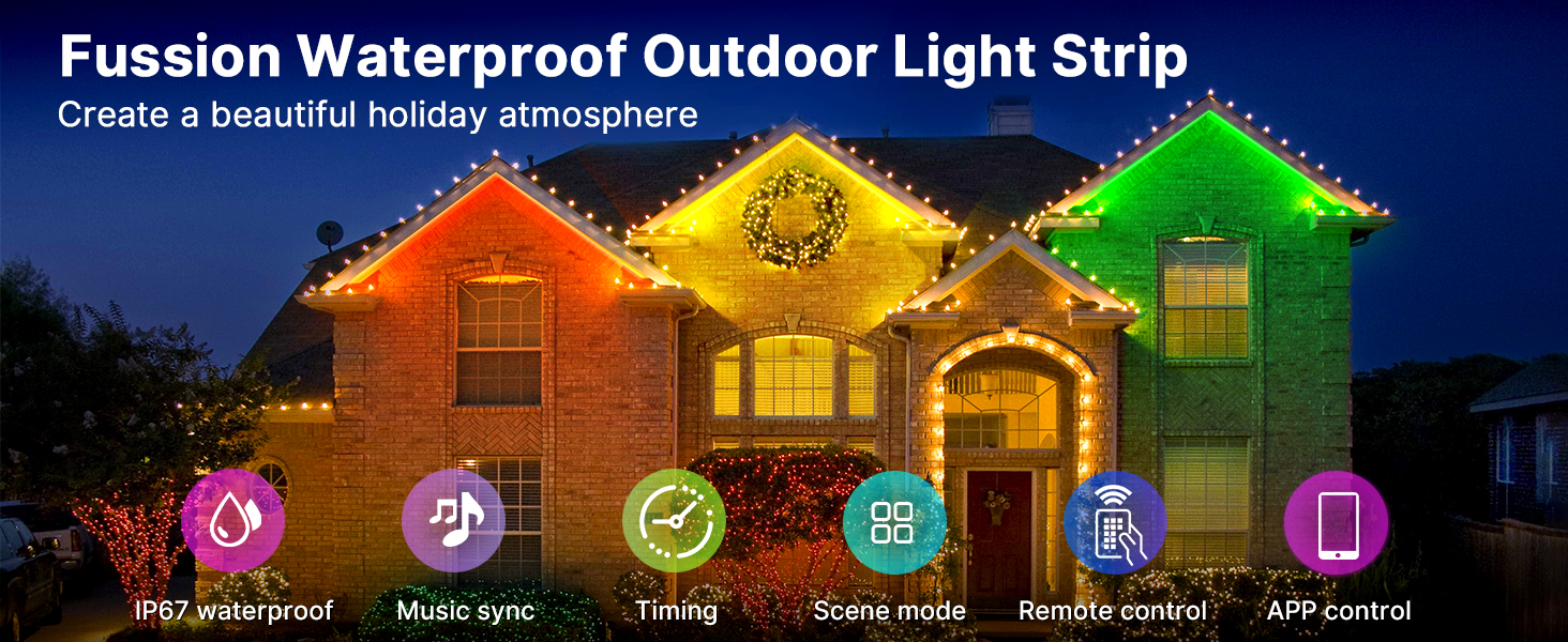 outdoor led strip lights waterproof