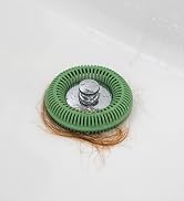 rust-resistant durable stainless steel drain hair catcher Anti-clog drain guard with silicone seal