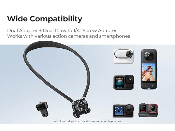 action camera neck mount
