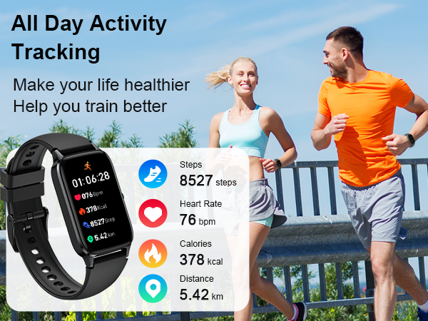 a couple running in the park with a couple running in the background