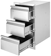 VEVOR Outdoor Kitchen Drawers 14.7" W x 25.4" H x 18.7" D, Box Frame Style Flush Mount BBQ Drawer...