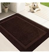 Oiilores Door Mat Indoor Entrance, Dirt Trapper Entryway Rug with Non-Slip Rubber Backing, Washab...