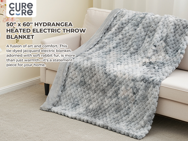 Heated Throw Blanket 50&amp;#34;x60&amp;#34;