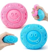 2pcs Fuzz Ball Squishy Stress Ball Toy,Fuzzball Squishy,Soft Fidget Toy for Anxiety Relief, Senso...