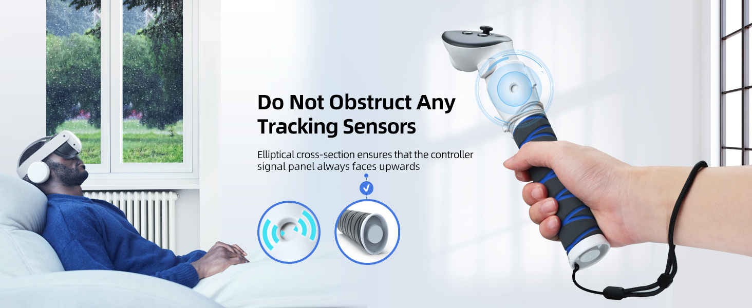 meta quest 3 controller accessories extension grips for VR game gorilla tag long arms, beat saber