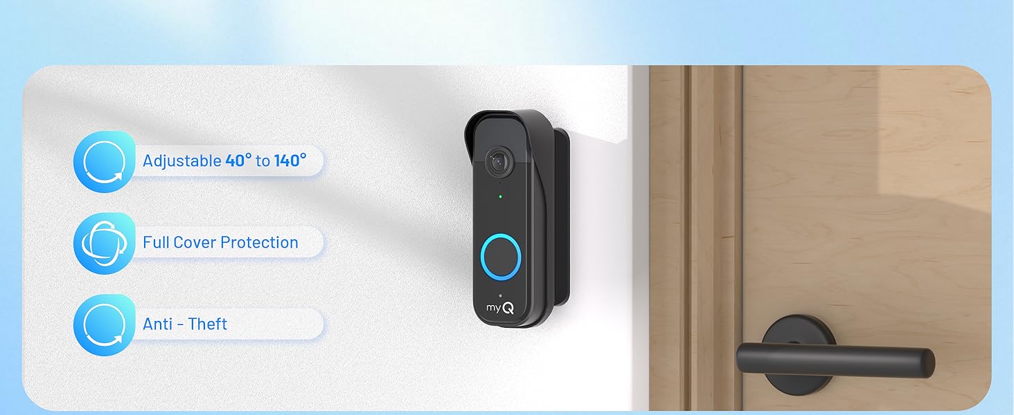 myQ video doorbell mount myQ doorbell camera holder myQ doorbell mount swivel mount myQ door bell