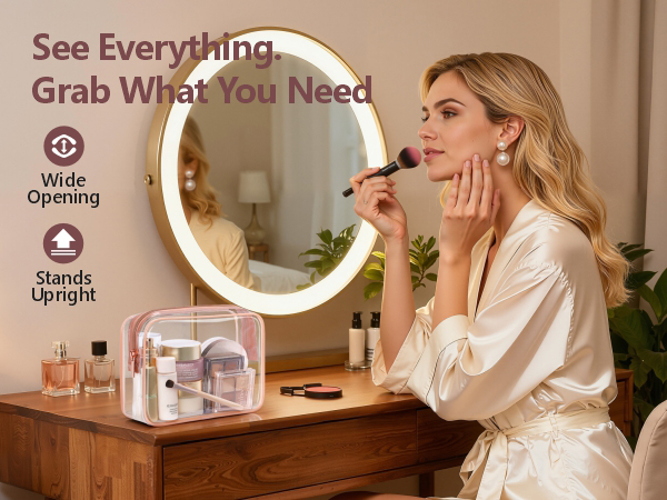 clear makeup bag