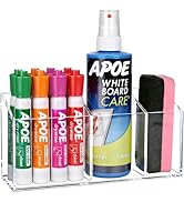 Banafich Magnetic Dry Erase Marker Holder for Whiteboard, Anti-slip Magnet Pen Holder for Fridge ...