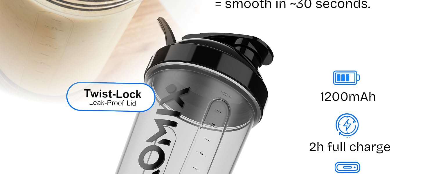 electric shaker bottle
