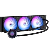 darkFlash DNA360A AIO CPU Liquid Cooler, High-Performance Pump, ARGB Sync, PWM Fans, with Customi...