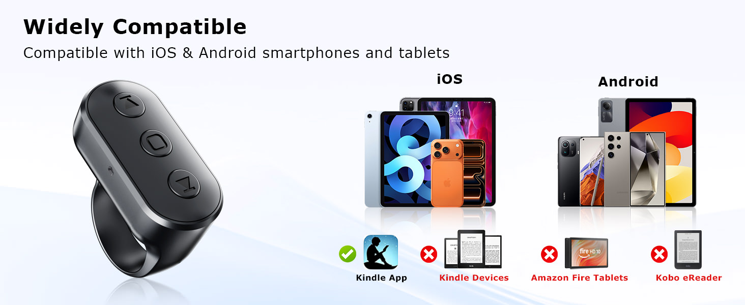 Widely Compatible Compatible with iOS &amp;amp; Android smartphones and tablets