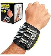 MagSnap Magnetic Wristband by Wrap-It Storage - Wrist Magnet Tool Belt and Screw Holder - Great T...