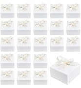 PH PandaHall 30pcs Gift Boxes White Paper Box Foldable Candy Box Small Party Favor Gift Packaging...