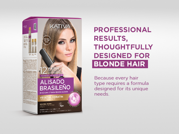 brasilian straightening blonde hair