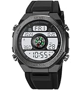 FANMIS Men Pedometer Watches Military Multifunctional 50M Waterproof Digital Outdoor Sports Watch