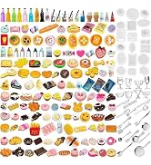 Diinokiy 200Pcs Dollhouse Miniature Food Drinks Bottle Cooking Toys Kitchen Accessories Mini Play...