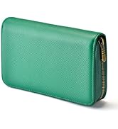 Fountain Pen Leather Pen Case 10 Divided Slots Army Green, Rollerball Pen Holder Handmade Display...