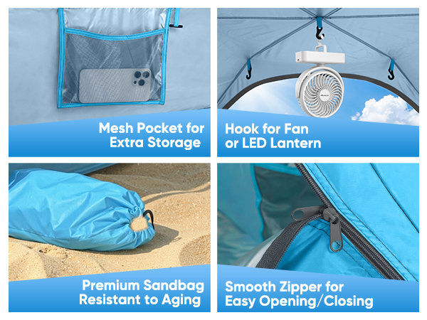 pop up beach tent