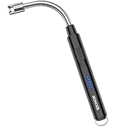 RONXS Lighter Electric Lighter, Candle Lighters USB Rechargeable Arc Lighter with Hanging Hook, L...