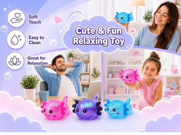 Axolotl Squishy Toy