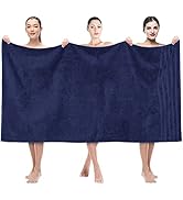 American Soft Linen Jumbo Large Bath Towels, 100% Turkish Cotton Bath Sheet 35 in 70 in, Bath Tow...