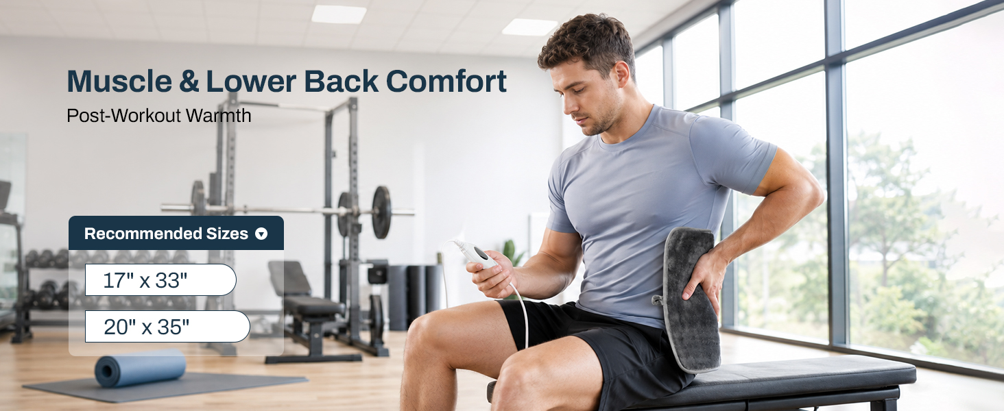 heating pad for lower back and muscles