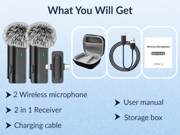 tiny lav mics with carry case