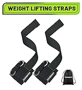 HANDBODE Weight Lifting Straps With Cuffed D Ring, Gym Wrist Straps for Men, Fit Cable Machine Wo...