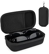 Fonwill Double Eyeglasses Case, Hard Shell Dual Glasses Case Travel Sunglasses Organizer for Men ...