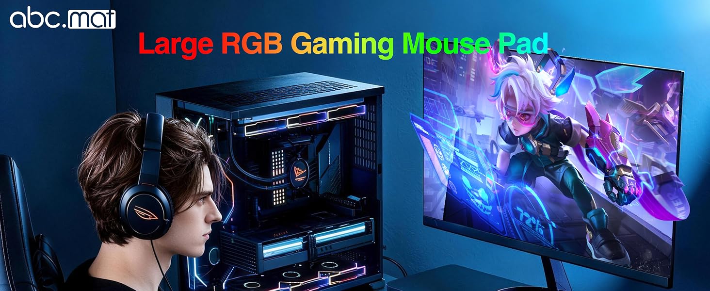 rgb gaming mouse pad with wireless charging