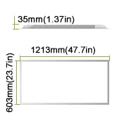 YXL 2x4 LED Flat Panel Light, Drop Ceiling Lights Fixture, Selectable Features, 30W/40W/50W/60W/7...