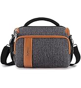 DOMISO Camera Bag Case Waterproof Anti-Shock Shoulder Bag for SLR DSLR Compatible with Nikon D90 ...