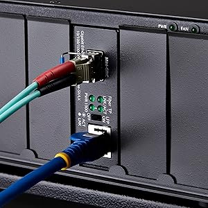 Gigabit Ethernet Copper-to-Fiber Media Converter, SM LC, 20km