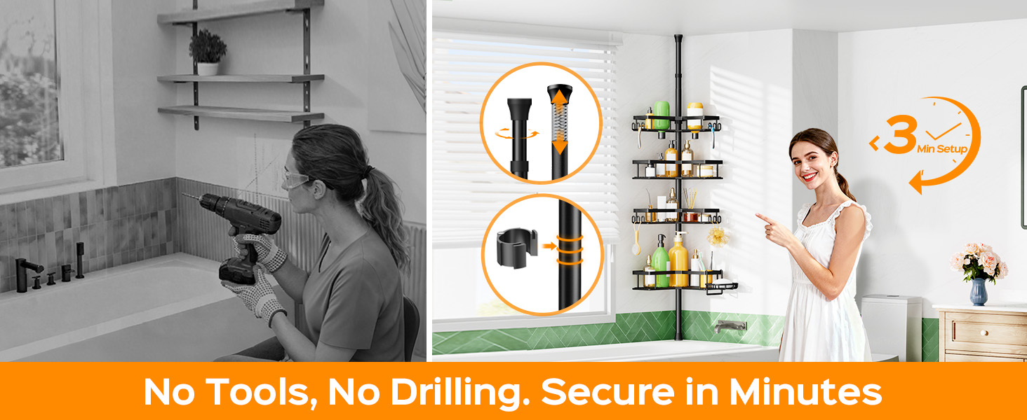 bathroom shower caddy