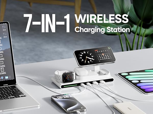 7-in-1 Wireless Charging Station for Apple Multiple Devices