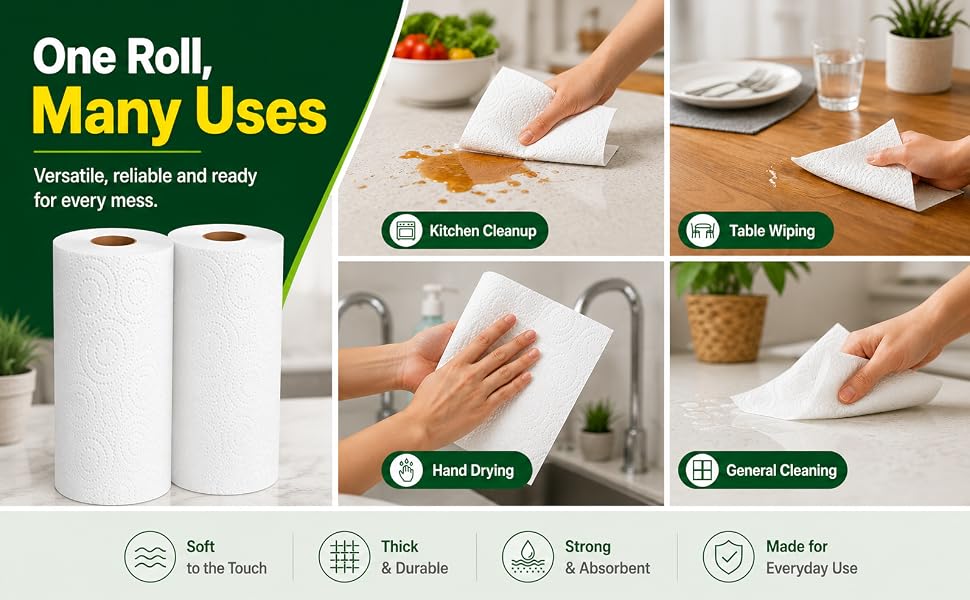 Perfect Size Sheets for Daily Cleaning &amp; Spill Control