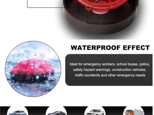 Emergency Flare Alert LED Flare Beacon Auto Roadside Safety Warning Signal Caution Light