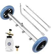 RIDGE WASHER Pressure Washer Undercarriage Cleaner, 16 Inch Under Car Washer with Chemical Inject...