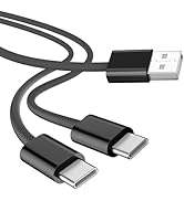 Short Carplay Cable USB C for iPhone 16e 16 Pro Max 15 Plus,2Pack 30cm/1FT USB A to USB C Chargin...