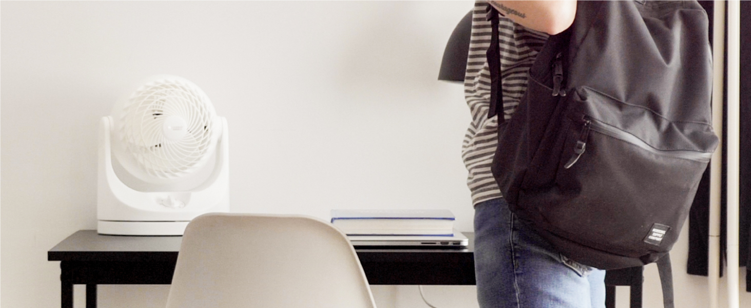 compact fan, compact fans, fan for dorm, fan for desk, whole room fan