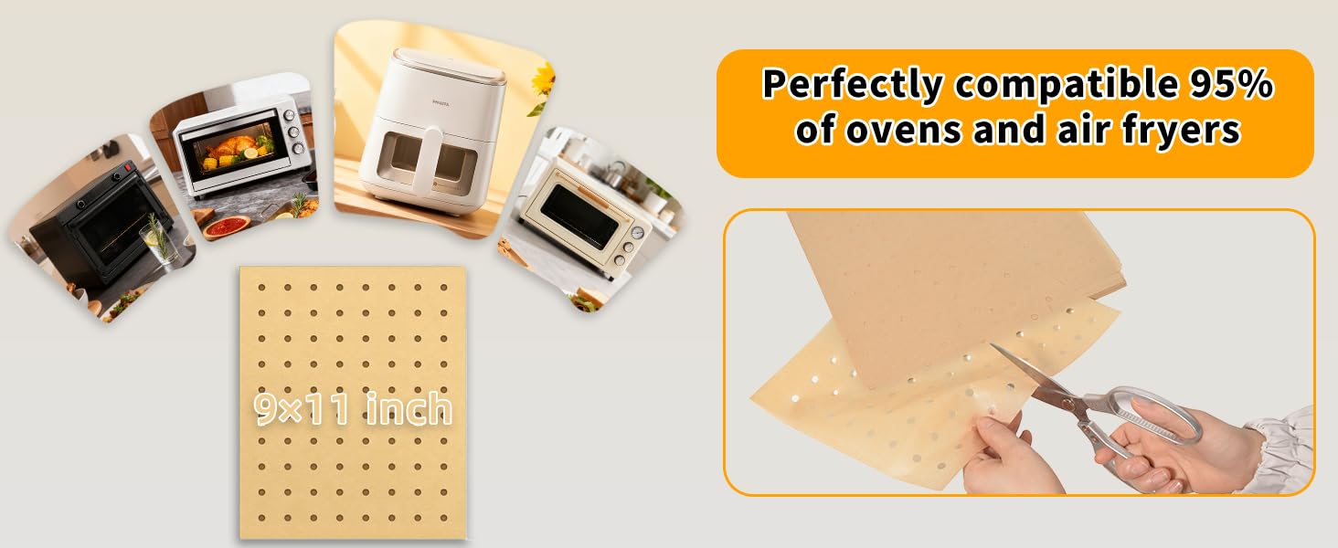 Perfectly compatible 95% of ovens and air fryers